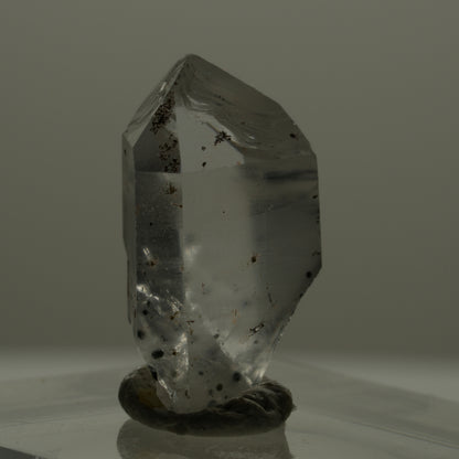 Phantom Skelett Rauchquarz mit Hämatit Streep Mine Goboboseb Namibia 19*12*8mm #14171