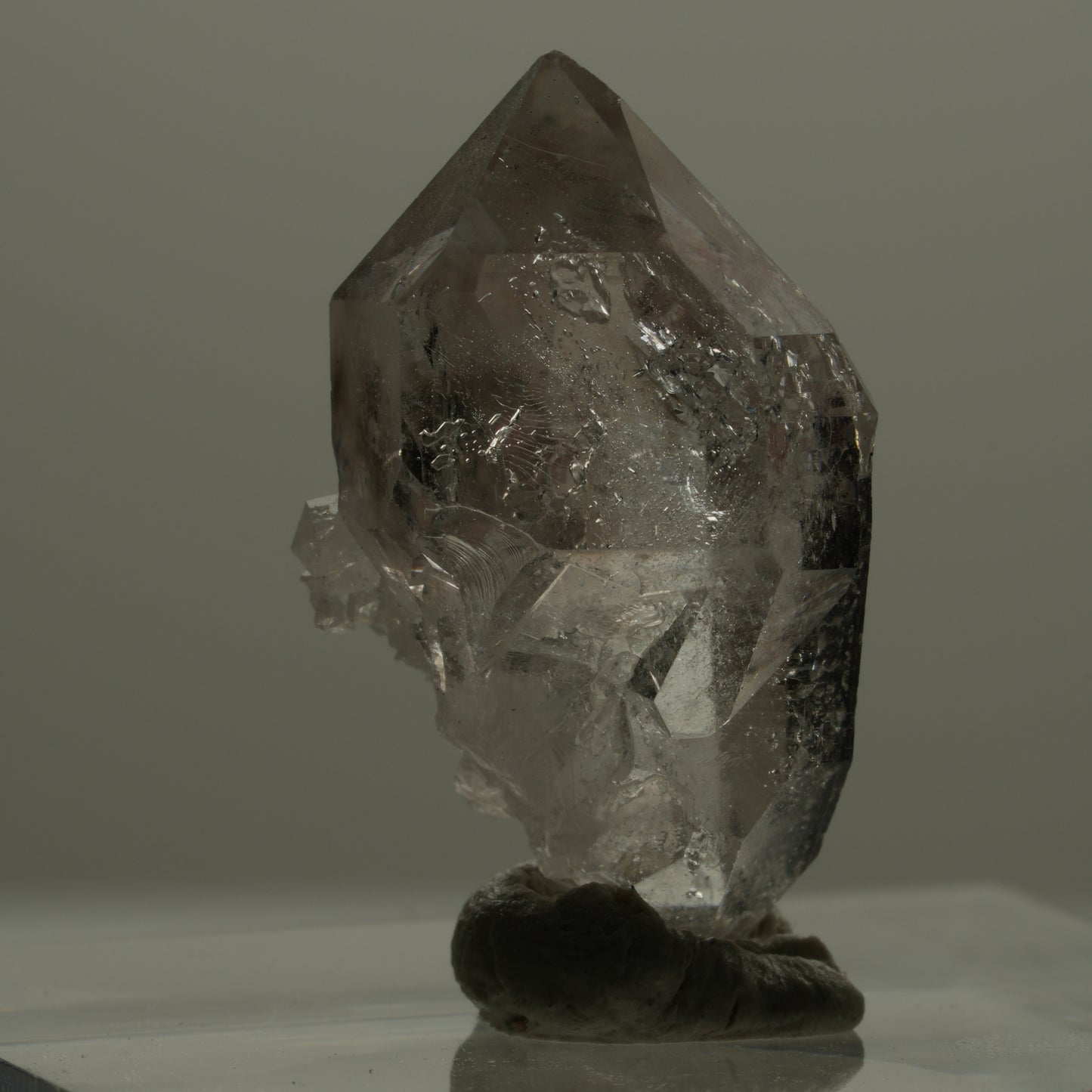Skelett Phantom Rauchquarz Doppelender Gruppe Goboboseb, Namibia 21*16*10mm #14172