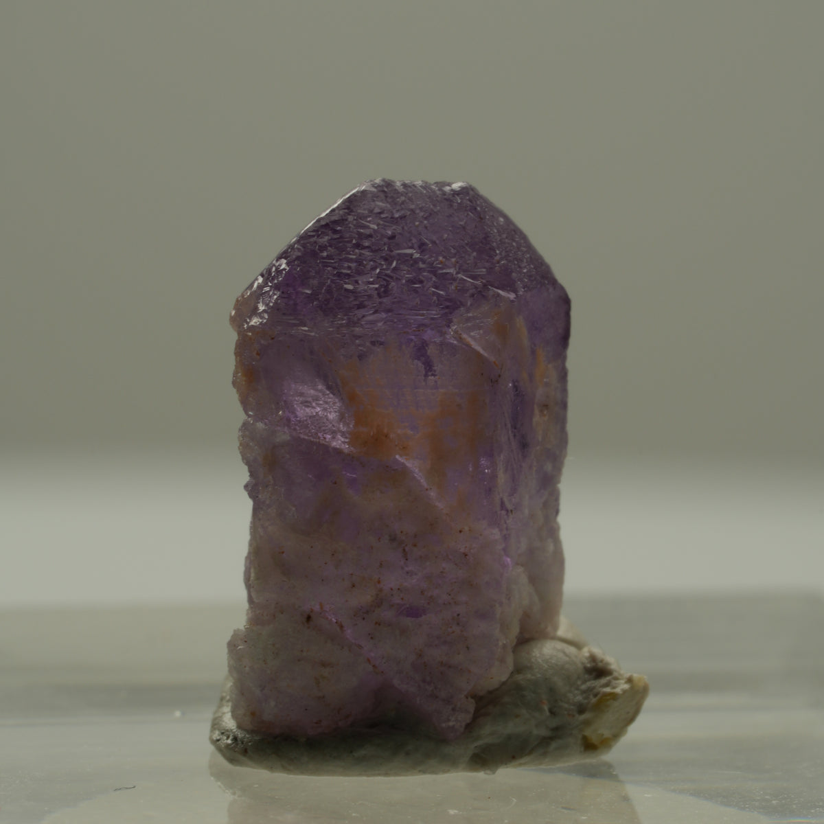 Seltene Skelett Phantom Amethyst Spitze Goboboseb, Namibia 14*8*7mm #14173