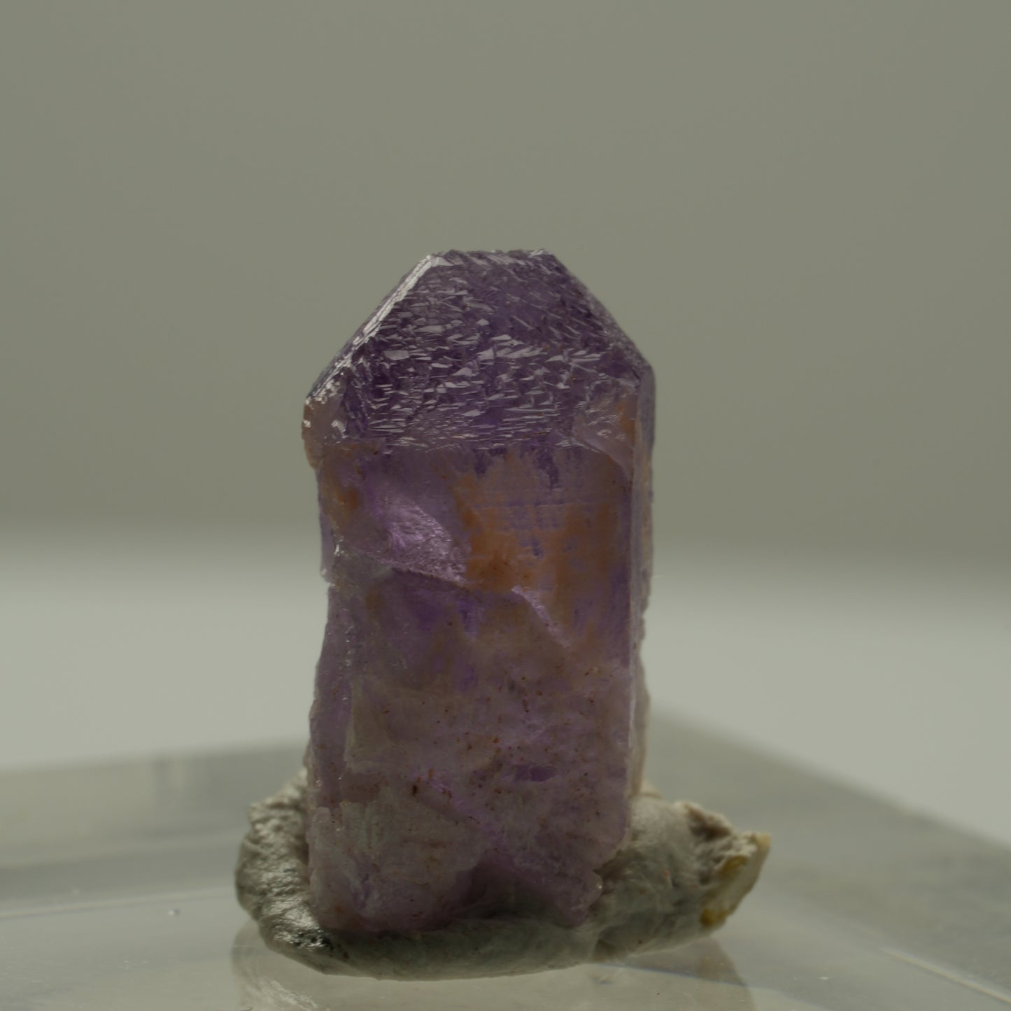 Seltene Skelett Phantom Amethyst Spitze Goboboseb, Namibia 14*8*7mm #14173