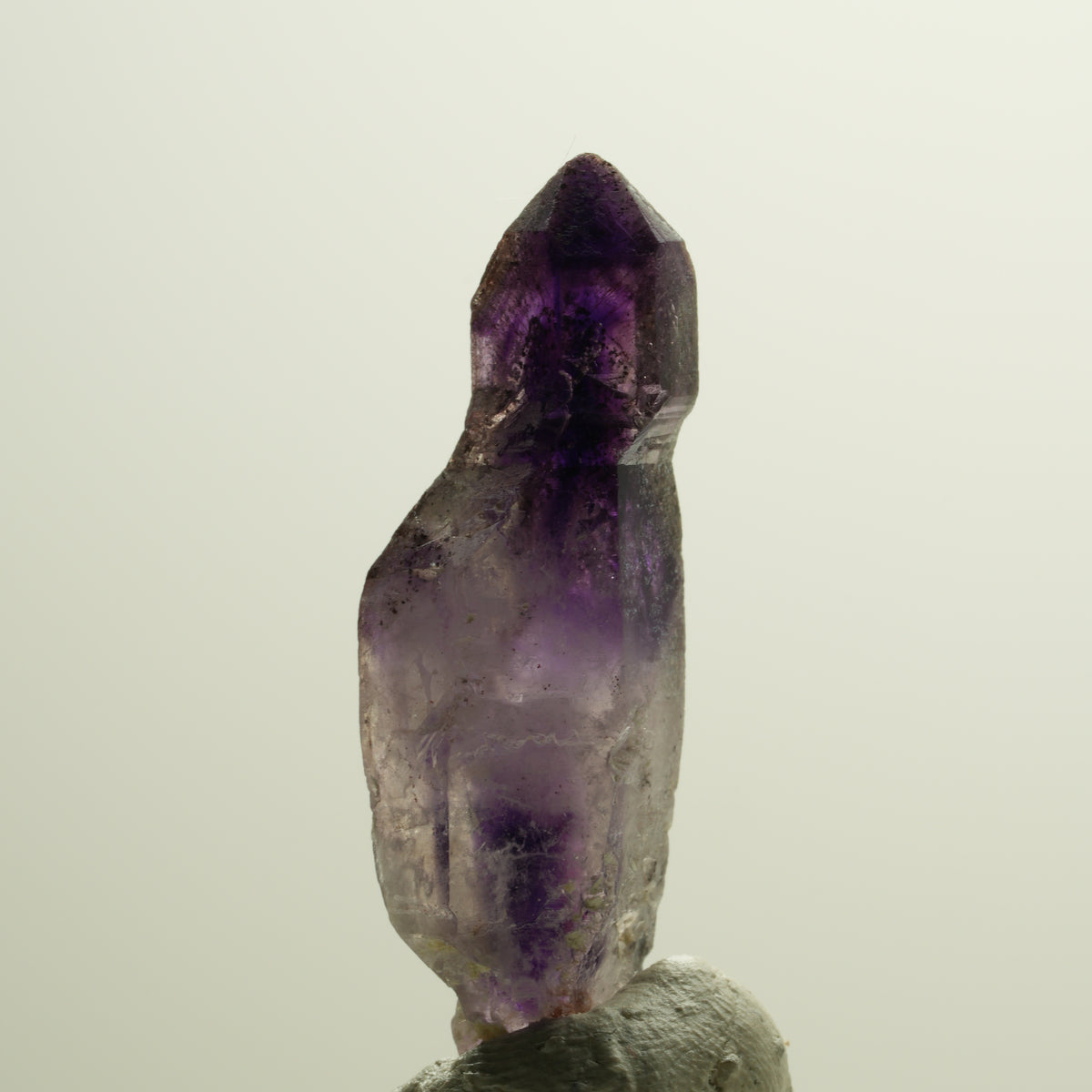 Seltene Phantom Amethyst Skelett Zepter Spitze Brandberg, Namibia 34*12*9mm #14175
