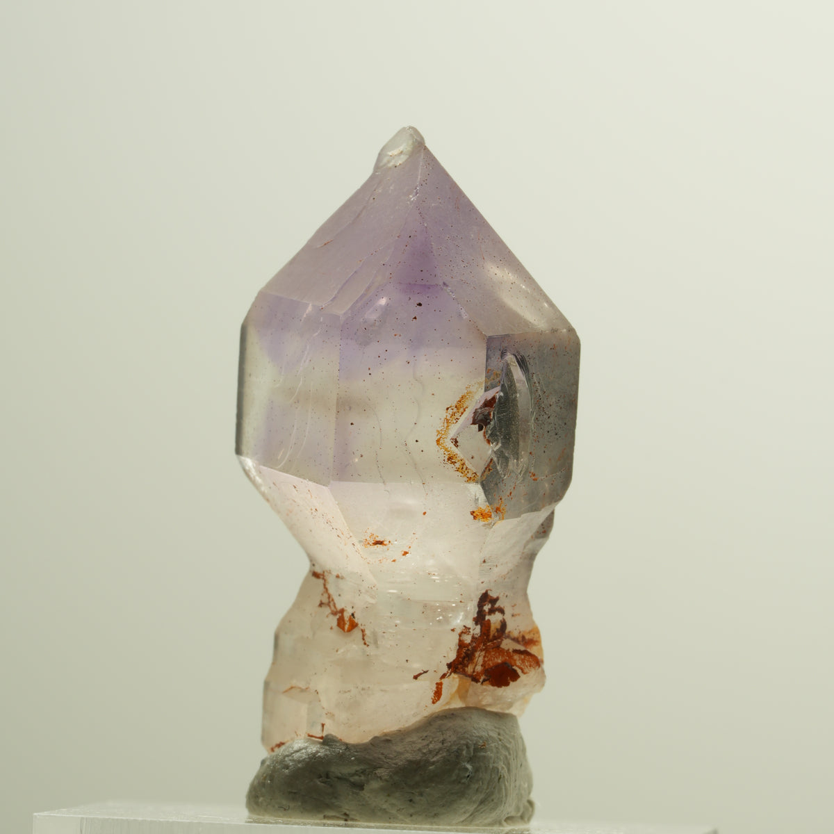 Seltene Phantom Amethyst Skelett Zepter Spitze Brandberg, Namibia 34*16*15mm #14176