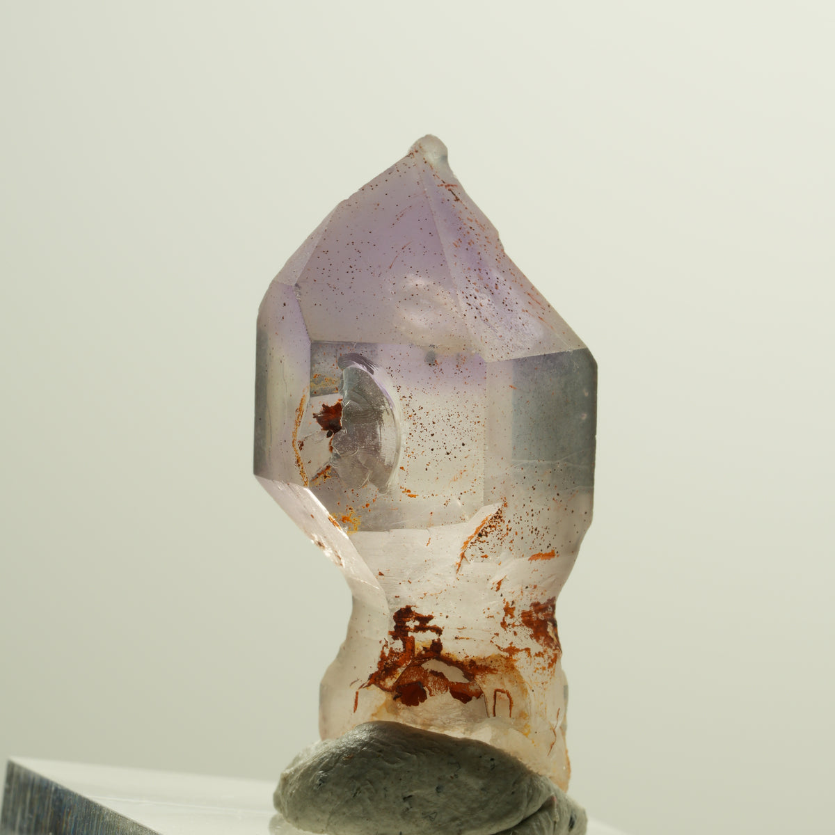 Seltene Phantom Amethyst Skelett Zepter Spitze Brandberg, Namibia 34*16*15mm #14176