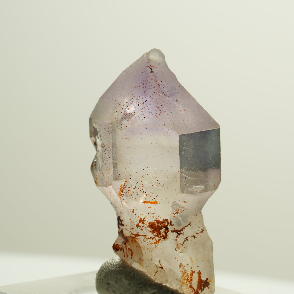 Seltene Phantom Amethyst Skelett Zepter Spitze Brandberg, Namibia 34*16*15mm #14176