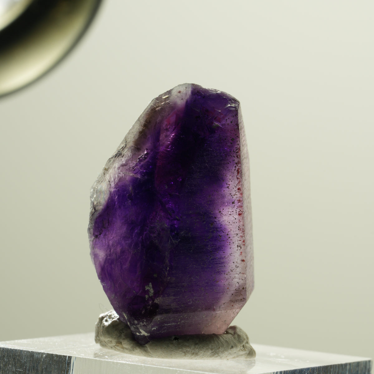 Enhydro Skelett Phantom Amethyst Doppelender, 1x Blase Brandberg, Namibia 27*18*16mm #14179