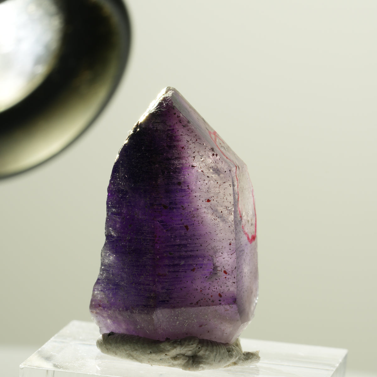 Enhydro Skelett Phantom Amethyst Doppelender, 1x Blase Brandberg, Namibia 27*18*16mm #14179