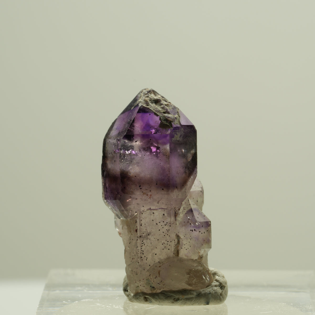 Seltene Phantom Amethyst Skelett Zepter Spitze Brandberg, Namibia 22*11*9mm #14180
