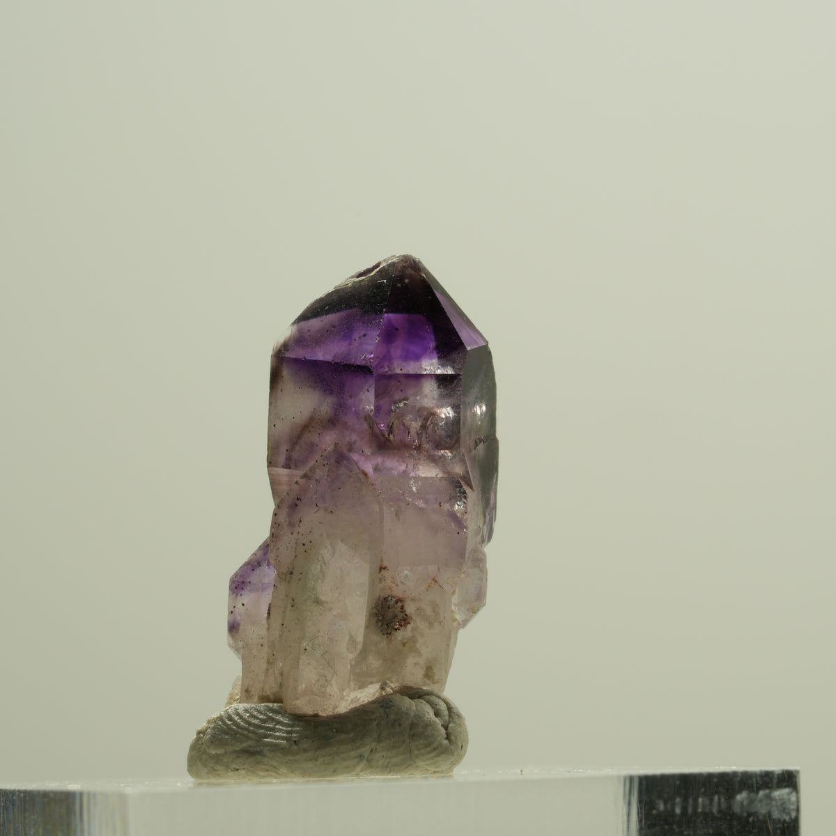 Seltene Phantom Amethyst Skelett Zepter Spitze Brandberg, Namibia 22*11*9mm #14180