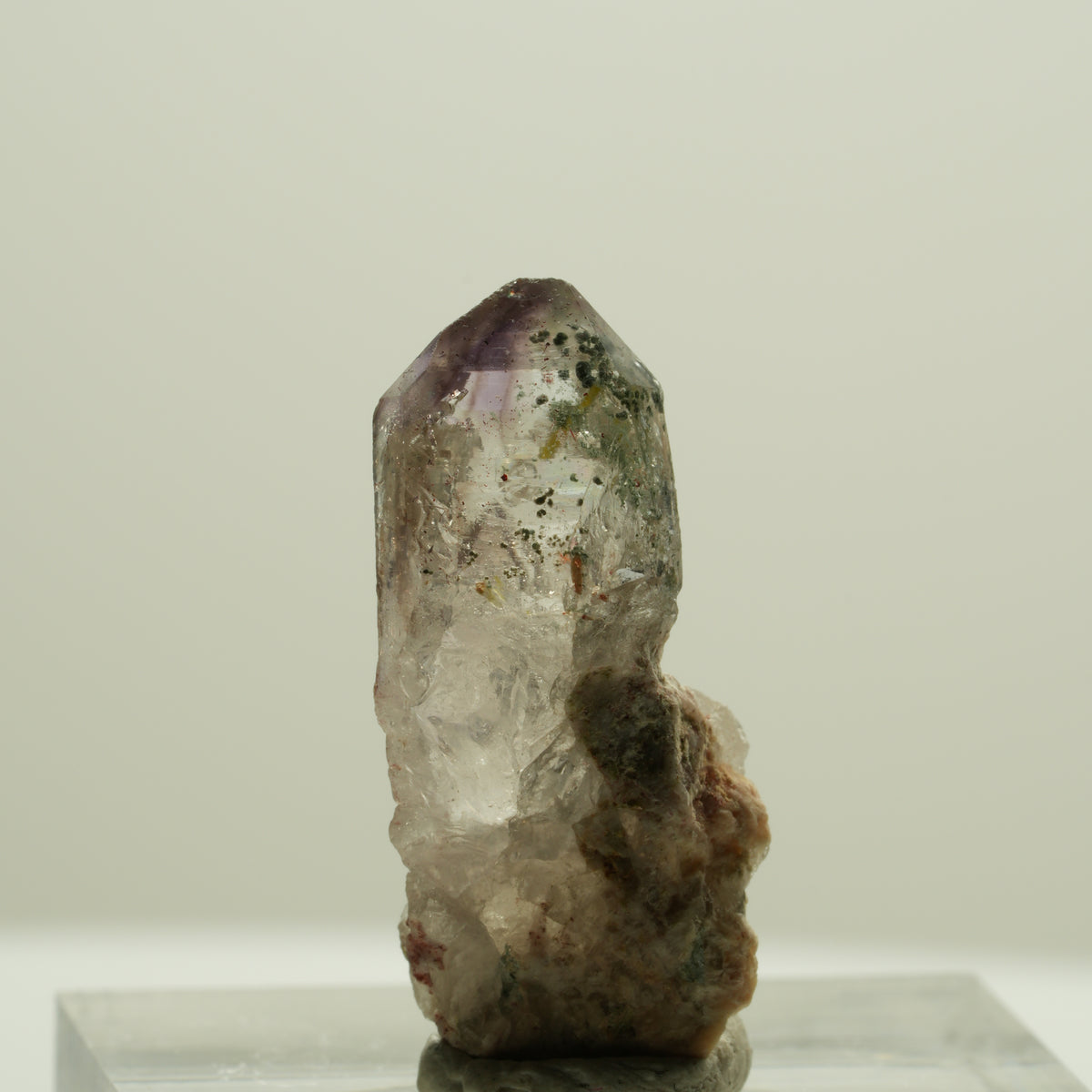 Seltene Phantom Amethyst Skelett Zepter Spitze Brandberg, Namibia 25*11*8mm #14183