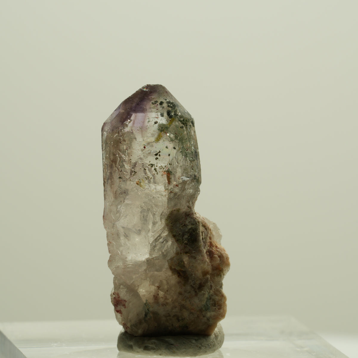 Seltene Phantom Amethyst Skelett Zepter Spitze Brandberg, Namibia 25*11*8mm #14183