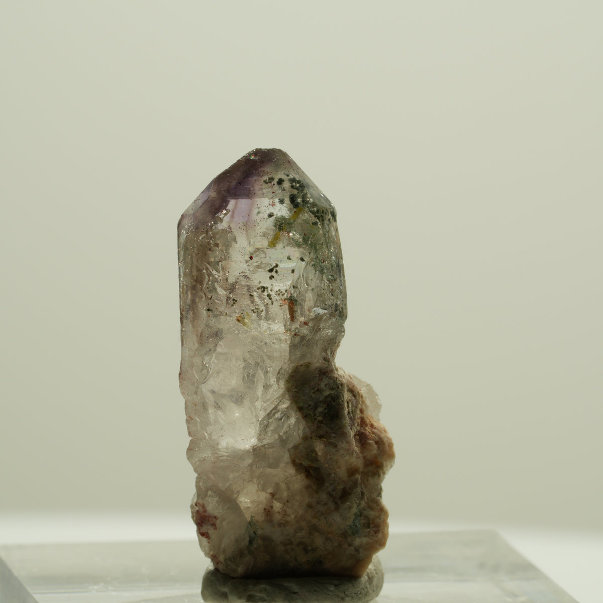 Seltene Phantom Amethyst Skelett Zepter Spitze Brandberg, Namibia 25*11*8mm #14183