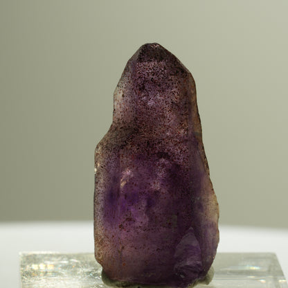 Seltene Phantom Skelett Amethyst mit Eisen Spitze Brandberg, Namibia 27*14*9mm #14187