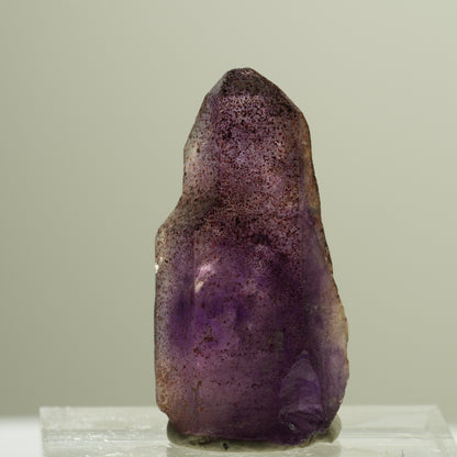 Seltene Phantom Skelett Amethyst mit Eisen Spitze Brandberg, Namibia 27*14*9mm #14187
