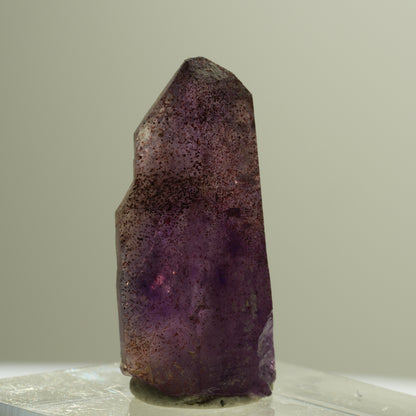 Seltene Phantom Skelett Amethyst mit Eisen Spitze Brandberg, Namibia 27*14*9mm #14187
