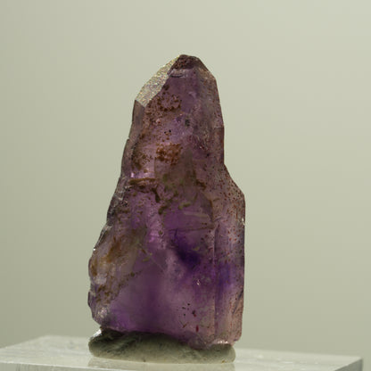 Seltene Phantom Skelett Amethyst mit Eisen Spitze Brandberg, Namibia 27*14*9mm #14187
