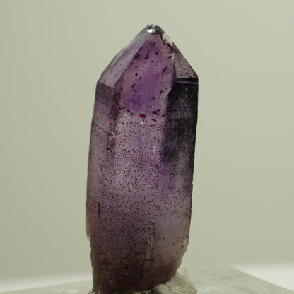 Seltene Phantom Skelett Amethyst mit Eisen Spitze Brandberg, Namibia 30*12*9mm #14190