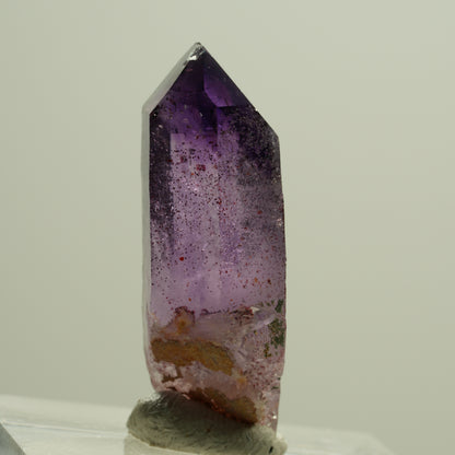 Seltene Phantom Skelett Amethyst mit Eisen Spitze Brandberg, Namibia 30*12*9mm #14190