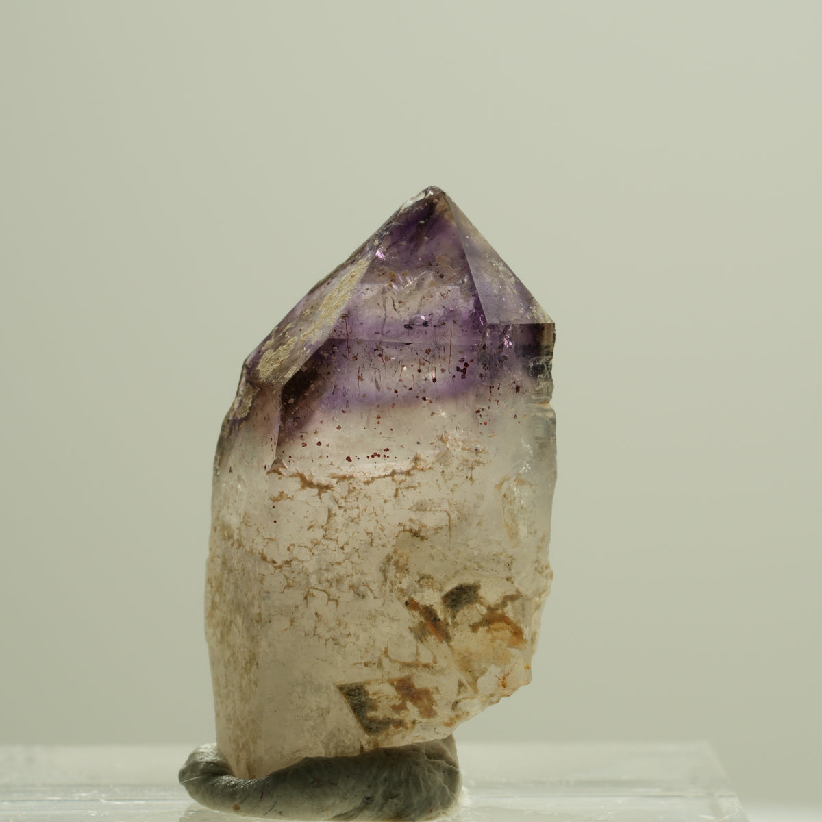 Seltene Skelett Phantom Amethyst Spitze Brandberg, Namibia 25*13*11mm #14191