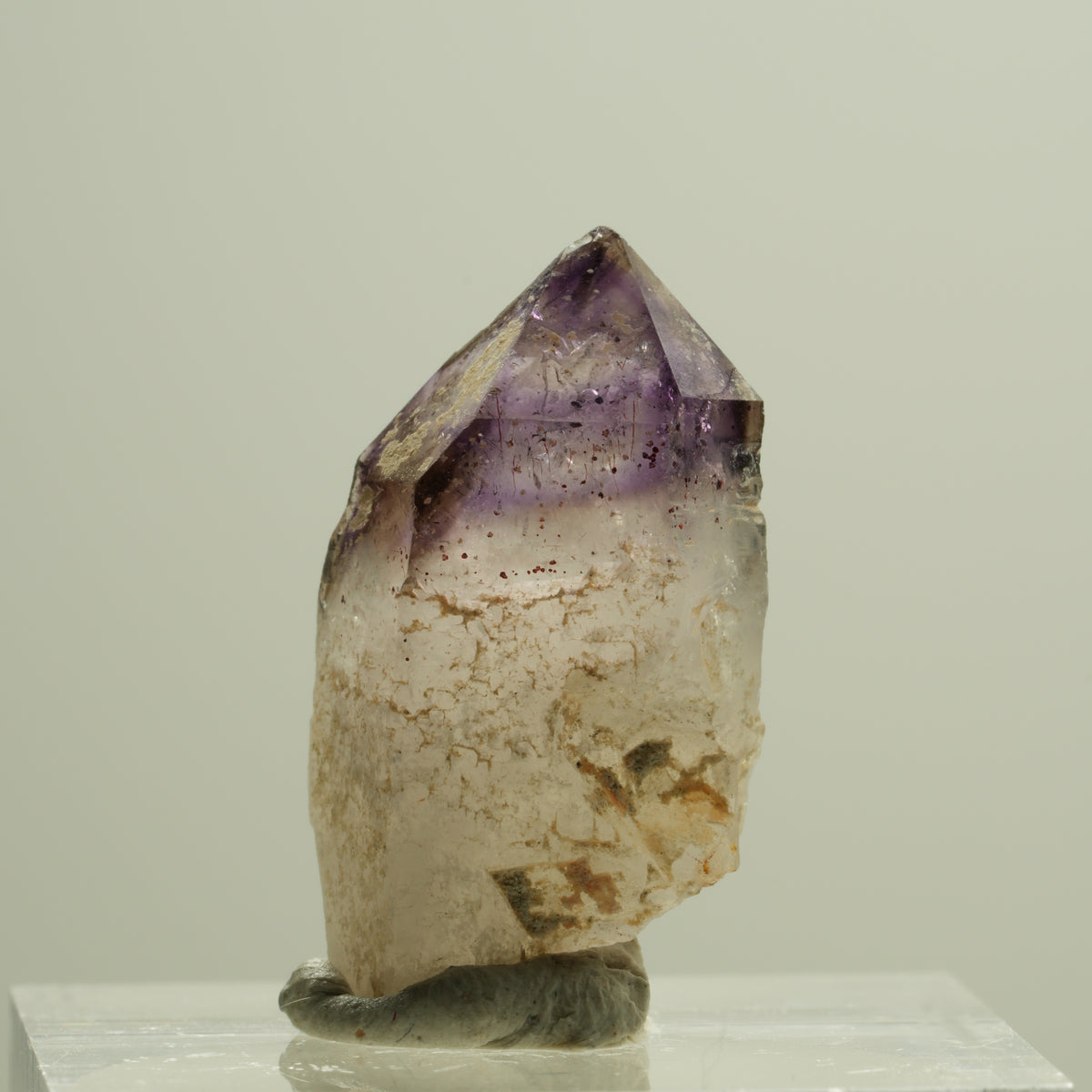 Seltene Skelett Phantom Amethyst Spitze Brandberg, Namibia 25*13*11mm #14191