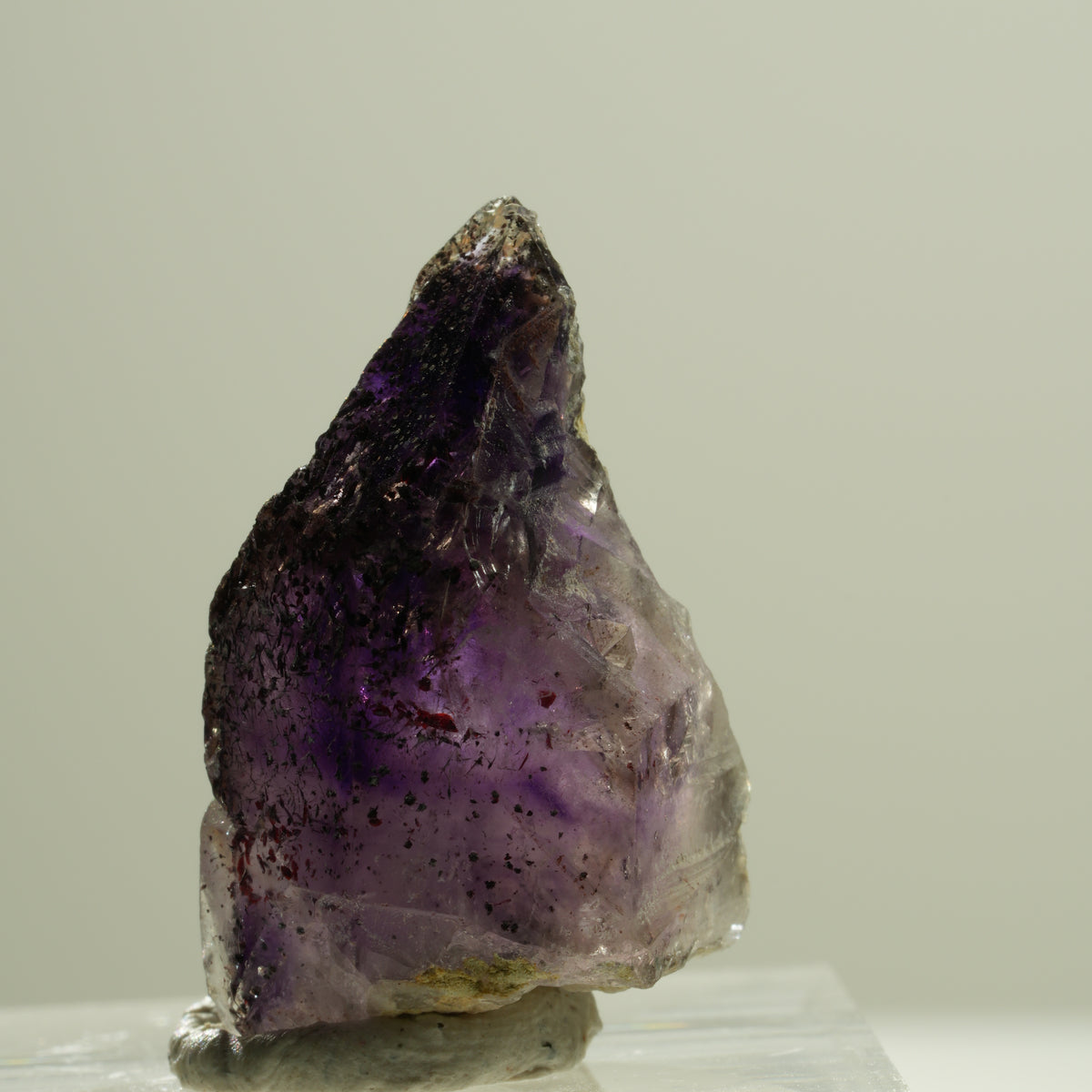 Enhydro Skelett Phantom Amethyst Spitze, 1x Blase Brandberg, Namibia 25*15*13mm #14193