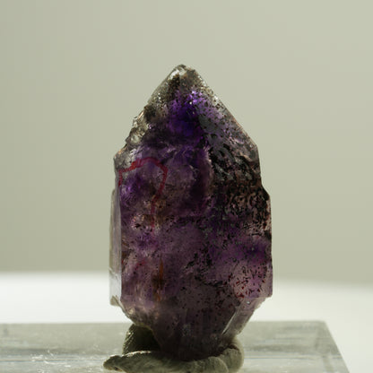 Enhydro Skelett Phantom Amethyst Spitze, 1x Blase Brandberg, Namibia 25*15*13mm #14193