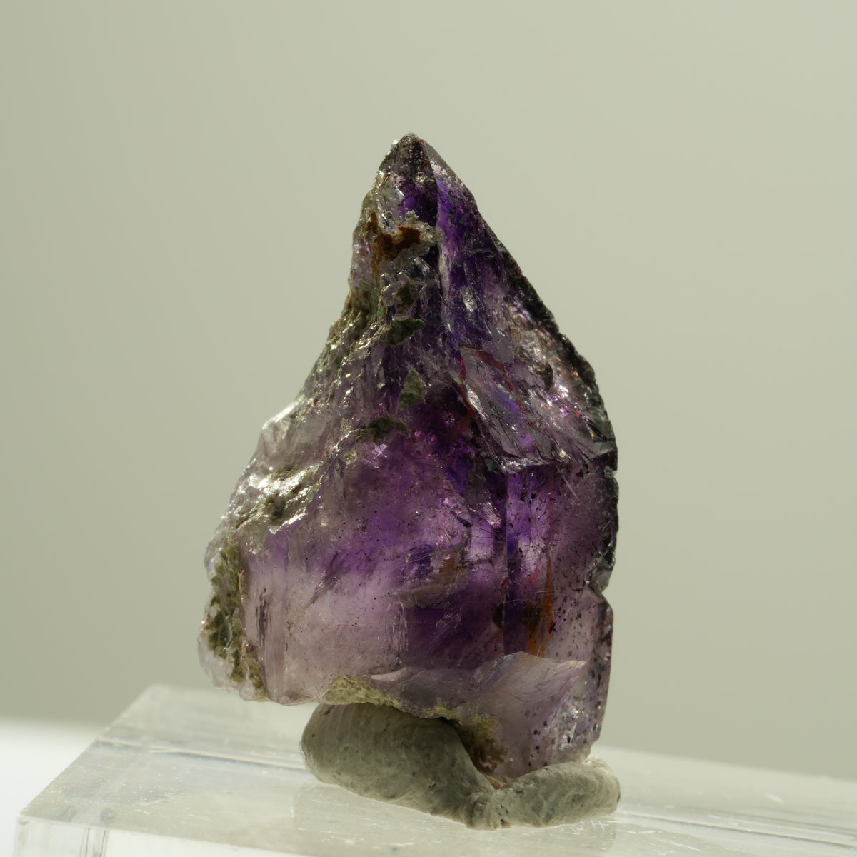 Enhydro Skelett Phantom Amethyst Spitze, 1x Blase Brandberg, Namibia 25*15*13mm #14193