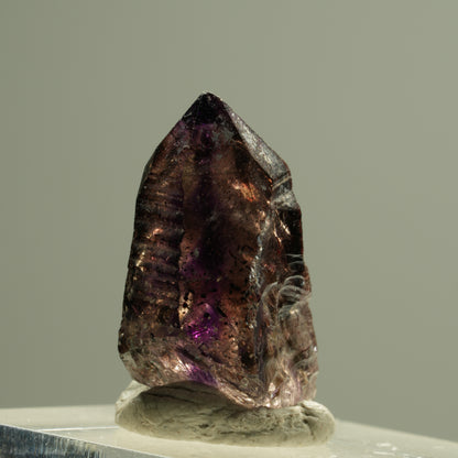 Enhydro Skelett Phantom Amethyst Spitze, 1x Blase Brandberg, Namibia 26*16*10mm #14194