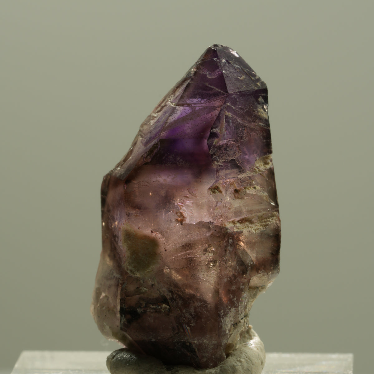 Seltene Phantom Amethyst Skelett Zepter Spitze Brandberg, Namibia 29*15*15mm #14196