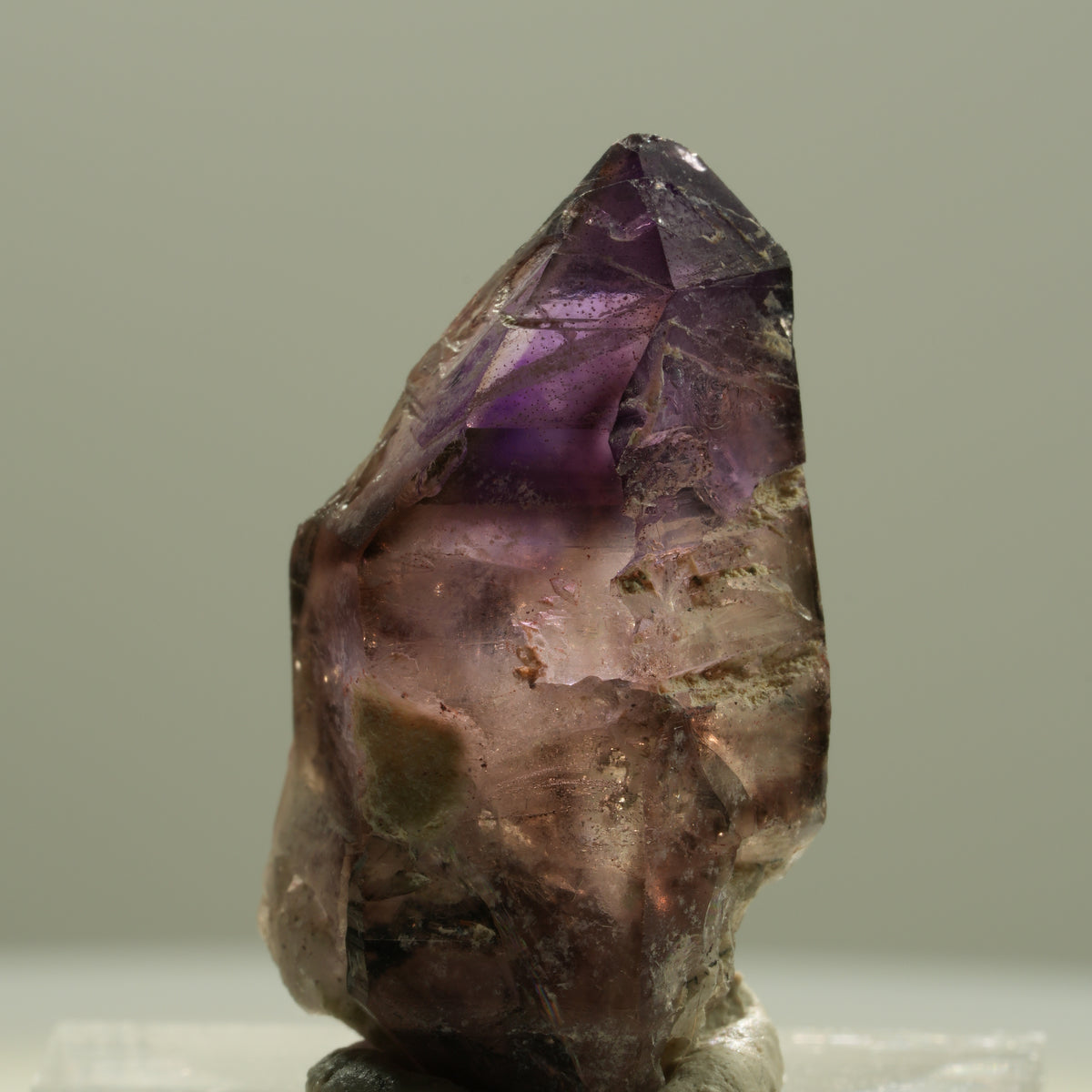 Seltene Phantom Amethyst Skelett Zepter Spitze Brandberg, Namibia 29*15*15mm #14196