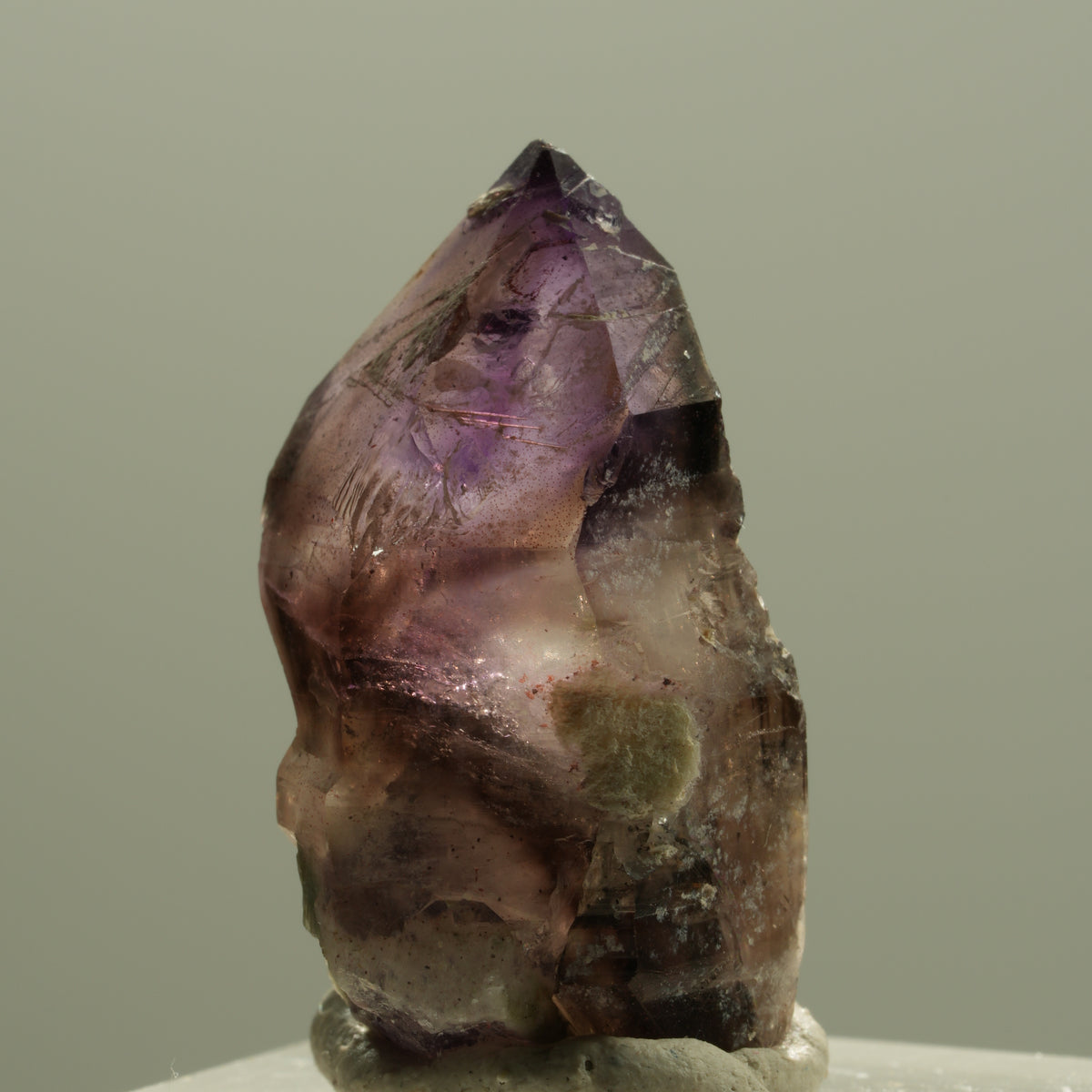 Seltene Phantom Amethyst Skelett Zepter Spitze Brandberg, Namibia 29*15*15mm #14196