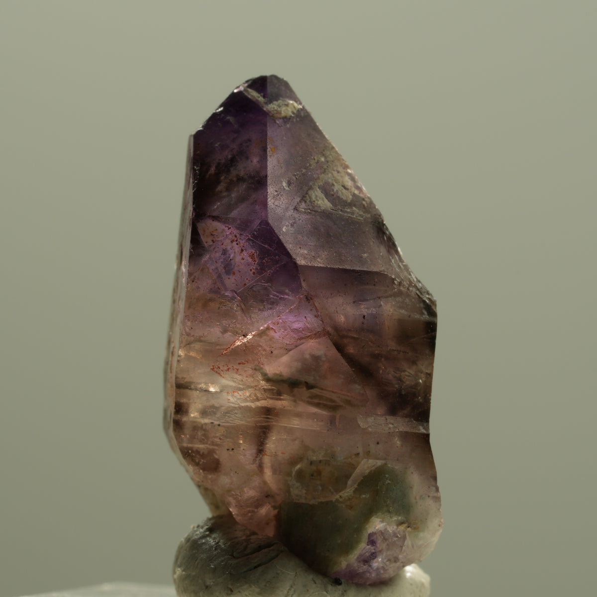 Seltene Phantom Amethyst Skelett Zepter Spitze Brandberg, Namibia 29*15*15mm #14196