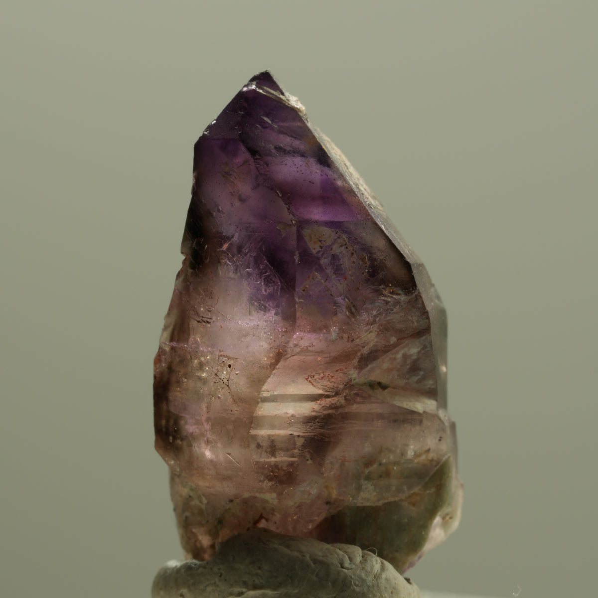 Seltene Phantom Amethyst Skelett Zepter Spitze Brandberg, Namibia 29*15*15mm #14196