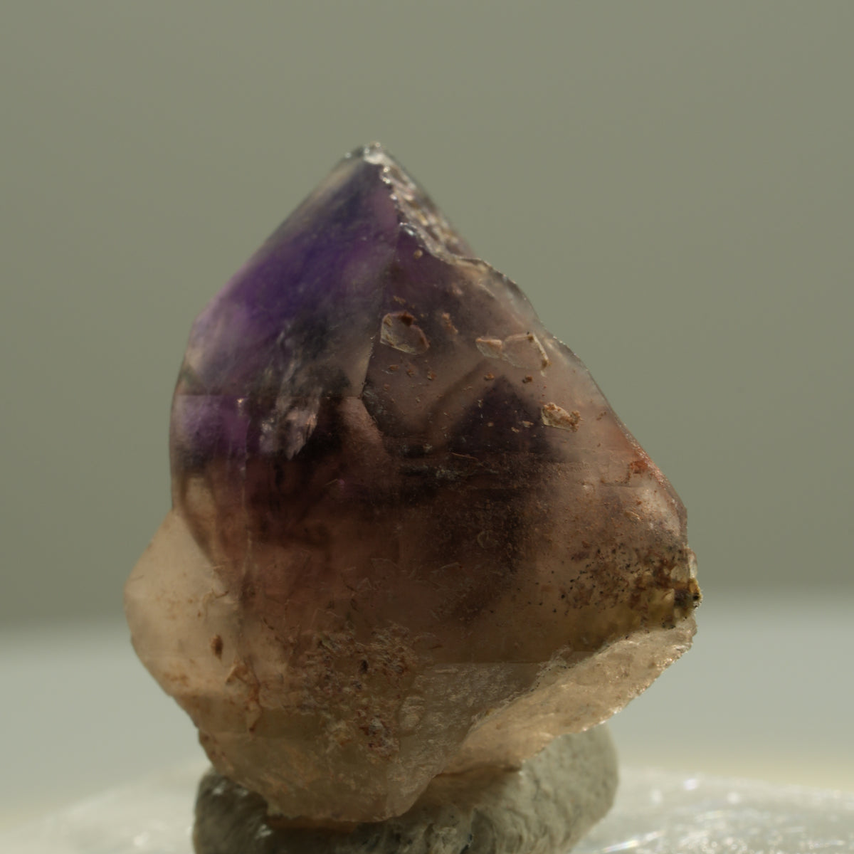 Seltene Phantom Amethyst Skelett Zepter Spitze Brandberg, Namibia 20*17*10mm #14197