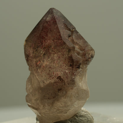 Seltene Phantom Amethyst Zepter mit Eisen Spitze Brandberg, Namibia 26*15*14mm #14198
