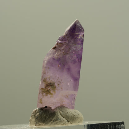 Seltene Phantom Skelett Amethyst mit Eisen Spitze Brandberg, Namibia 30*12*11mm #14202