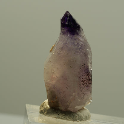 Seltene Phantom Amethyst Zepter mit Eisen Spitze Brandberg, Namibia 30*14*12mm #14203
