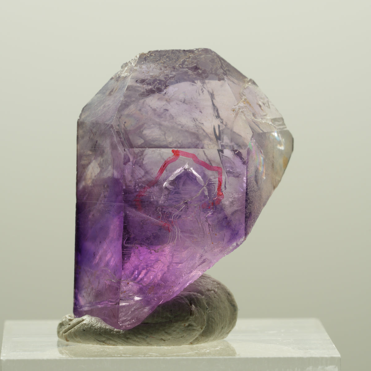 Enhydro Skelett Phantom Amethyst Spitze, 1x Blase Goboboseb, Namibia 28*19*17mm #14204