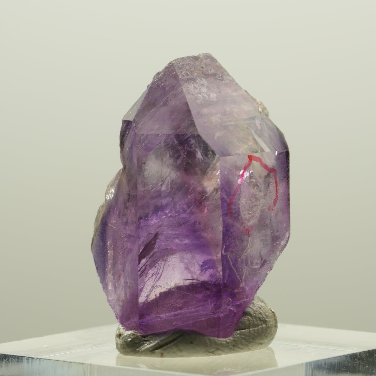 Enhydro Skelett Phantom Amethyst Spitze, 1x Blase Goboboseb, Namibia 28*19*17mm #14204