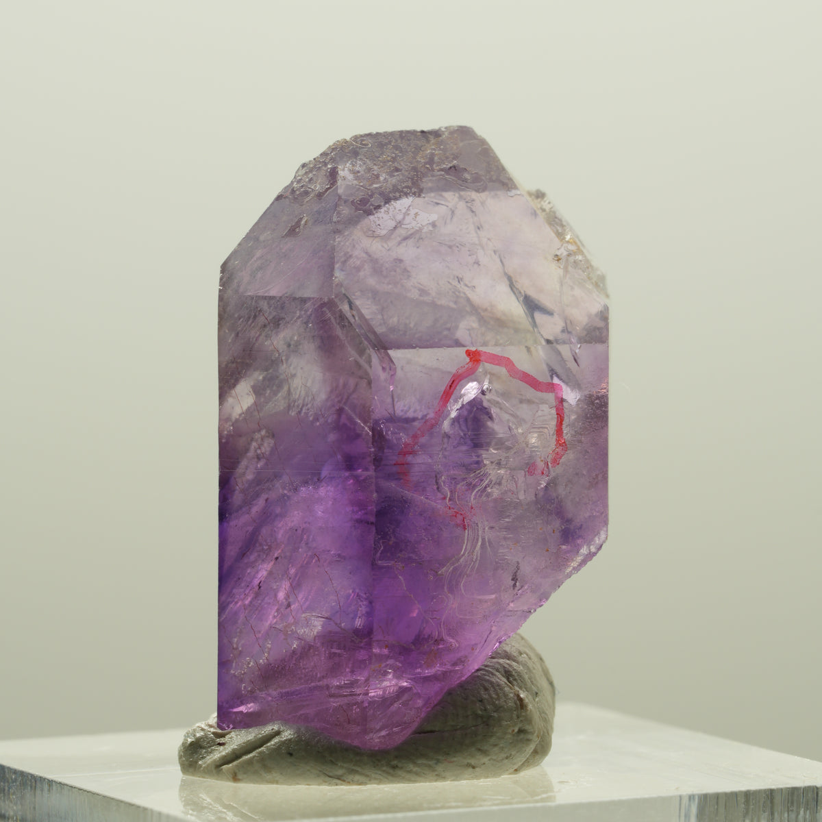 Enhydro Skelett Phantom Amethyst Spitze, 1x Blase Goboboseb, Namibia 28*19*17mm #14204