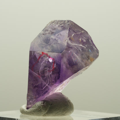 Enhydro Skelett Phantom Amethyst Spitze, 1x Blase Goboboseb, Namibia 28*19*17mm #14204