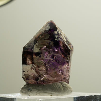 Seltene Skelett Phantom Amethyst Spitze Brandberg, Namibia 23*20*14mm #14207