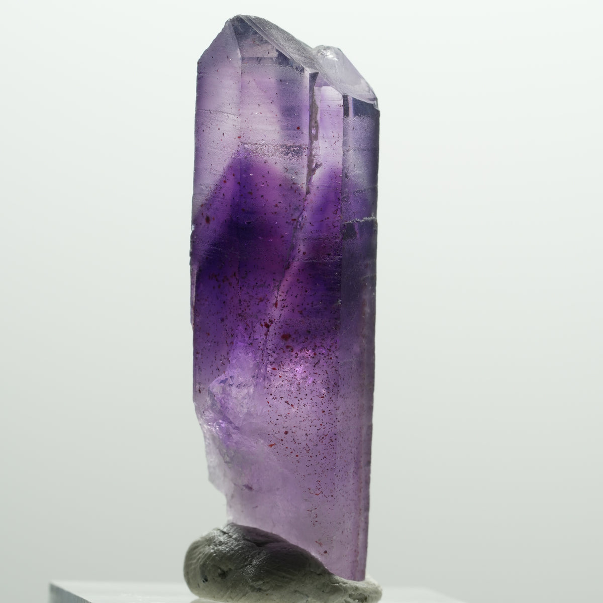 Seltene Skelett Phantom Amethyst Spitze Brandberg, Namibia 45*13*12mm #14212
