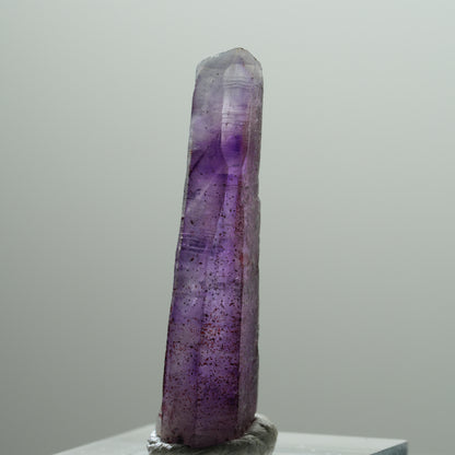 Seltene Phantom Skelett Amethyst mit Eisen Spitze Brandberg, Namibia 38*11*8mm #14213