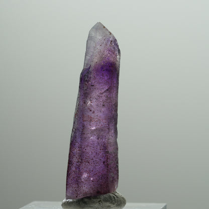 Seltene Phantom Skelett Amethyst mit Eisen Spitze Brandberg, Namibia 38*11*8mm #14213