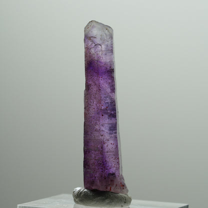 Seltene Phantom Skelett Amethyst mit Eisen Spitze Brandberg, Namibia 38*11*8mm #14213