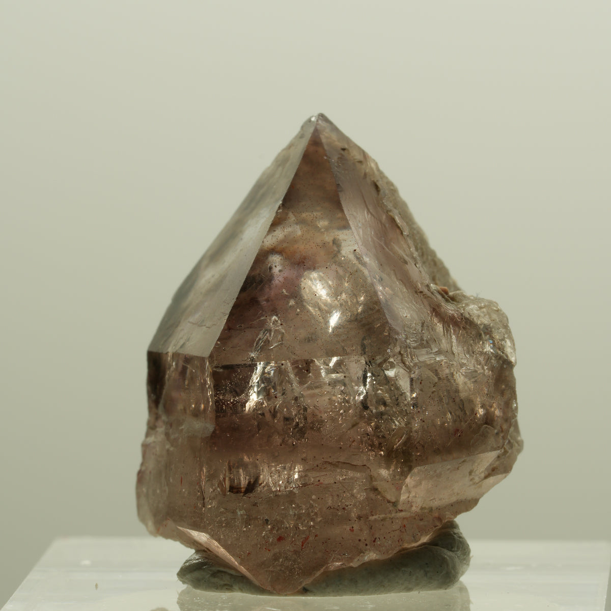 Seltene Phantom Rauchquarz Skelett Zepter Spitze Goboboseb, Namibia 22*20*20mm #14218