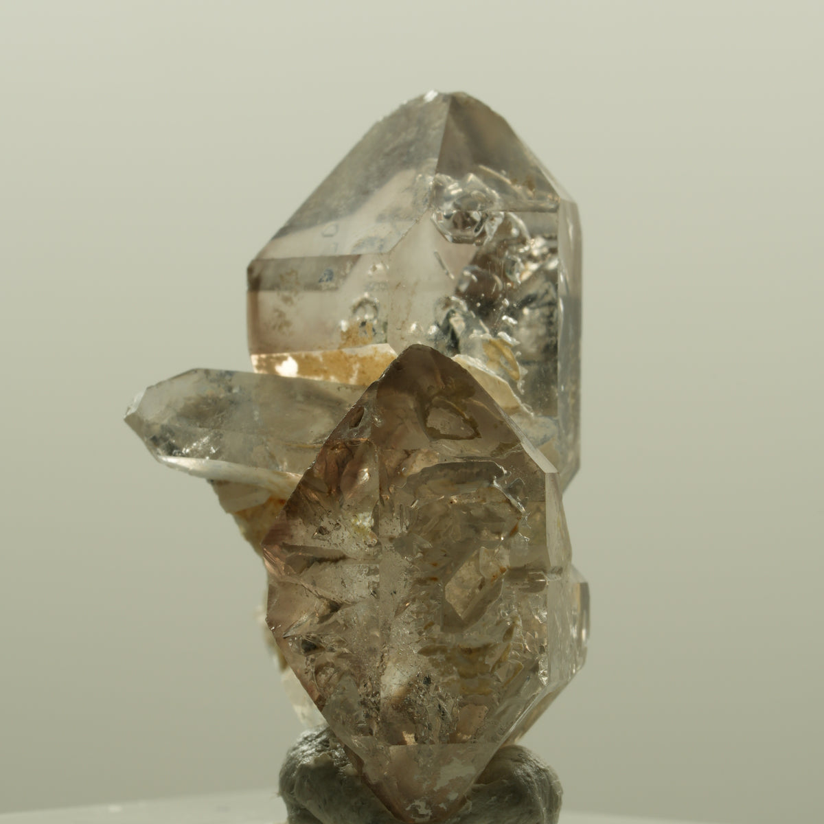 Skelett Phantom Rauchquarz Doppelender Gruppe Goboboseb, Namibia 29*25*18mm #14223