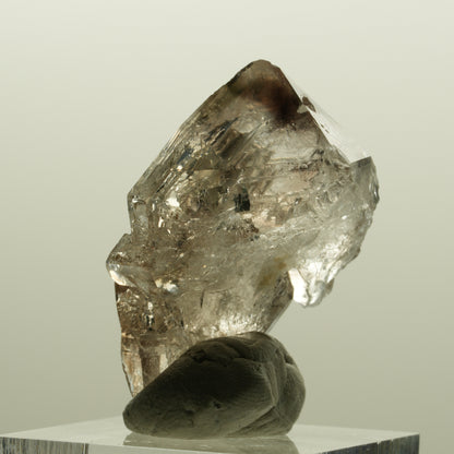 Skelett Phantom Rauchquarz Fenster Zepter Doppelender Spitze Goboboseb, Namibia 35*25*18mm #14226