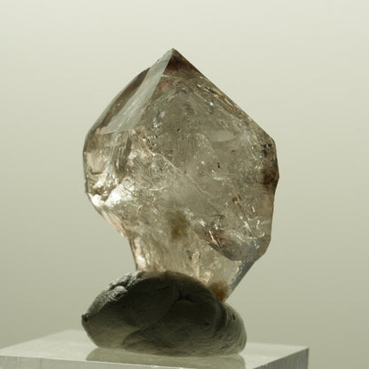 Skelett Phantom Rauchquarz Fenster Zepter Doppelender Spitze Goboboseb, Namibia 35*25*18mm #14226