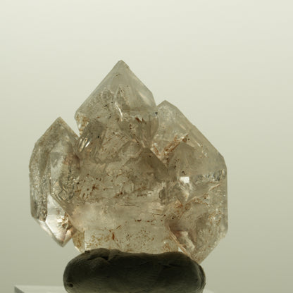Skelett Phantom Rauchquarz Fenster Zepter Doppelender Spitze Goboboseb, Namibia 34*30*17mm #14227